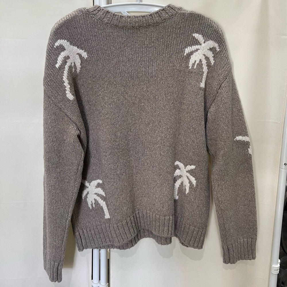 Rails Zoey Palm Tree Sweater In Oatmeal And Ivory - image 5